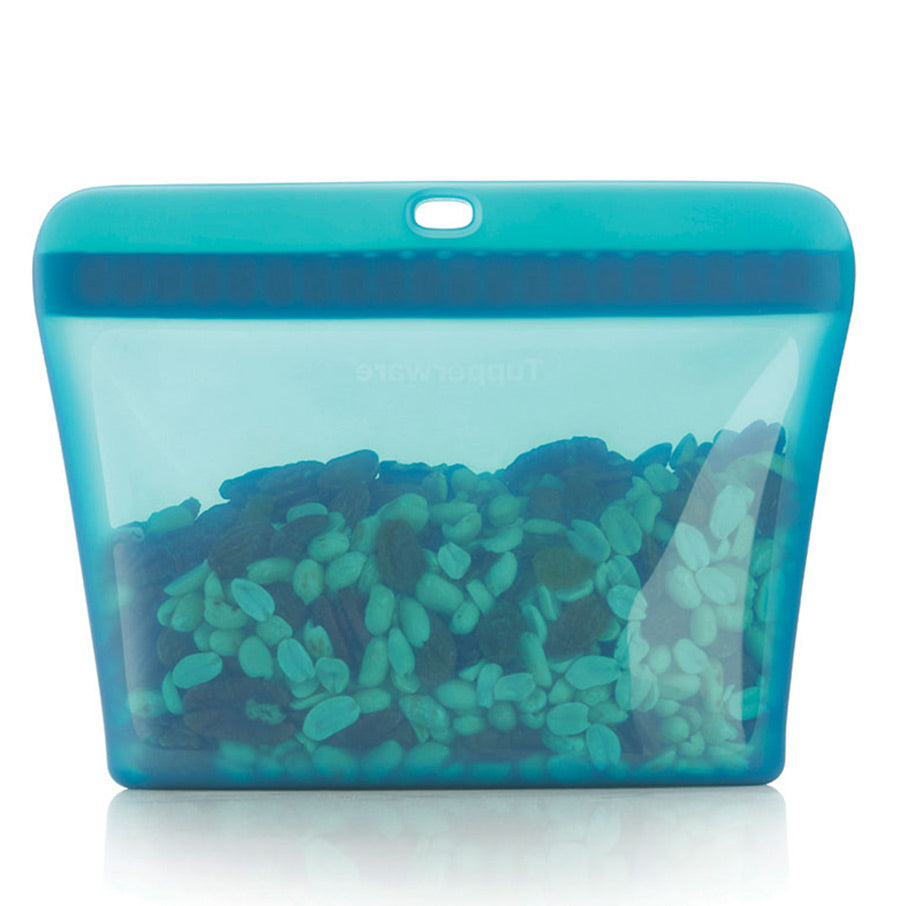 Reusable Silicone Food Storage Bag - Leakproof, Stand-Up, Medium