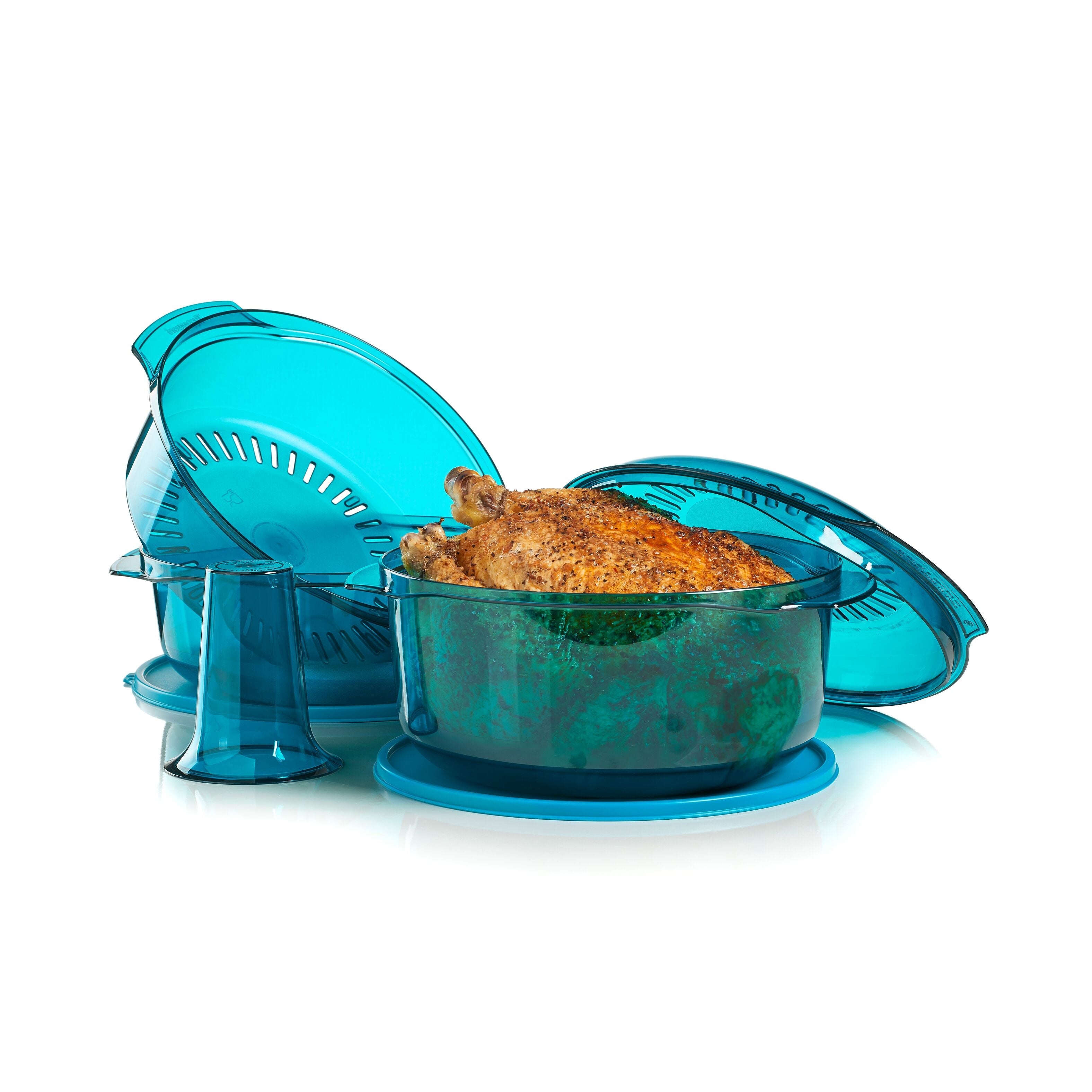 TupperWave Stack Cooker Set for Microwave Meals – 3-Piece