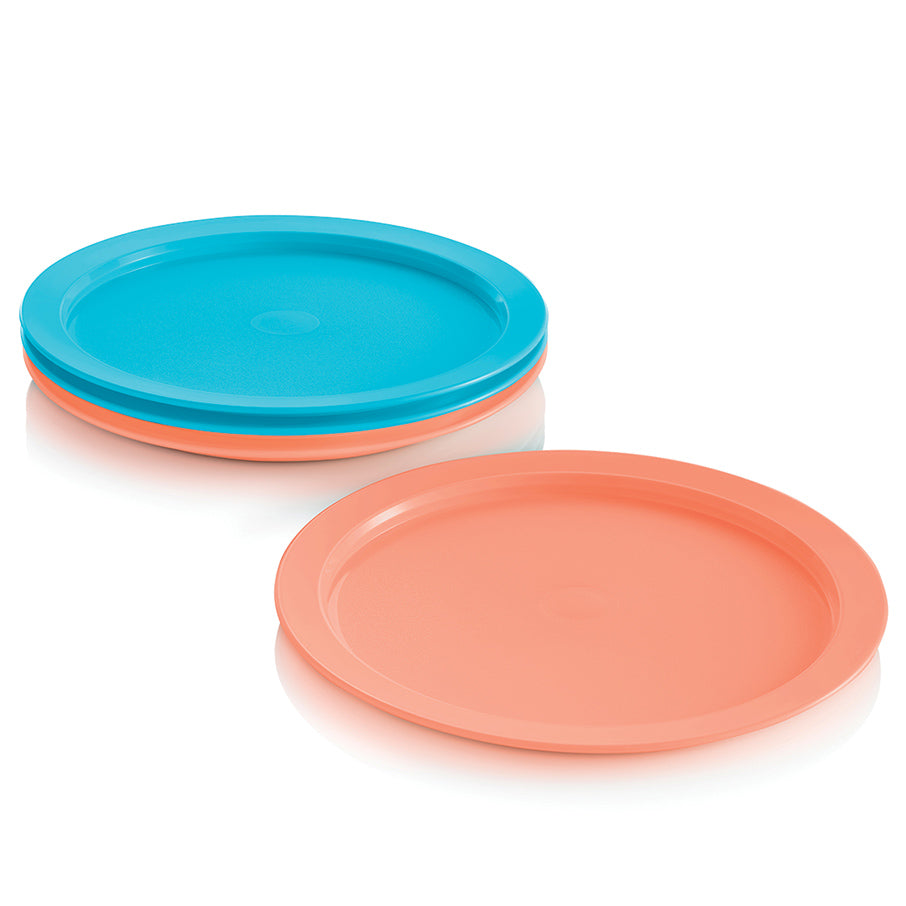 TupperKids® Durable Plastic Plates for Kids – Set of 4