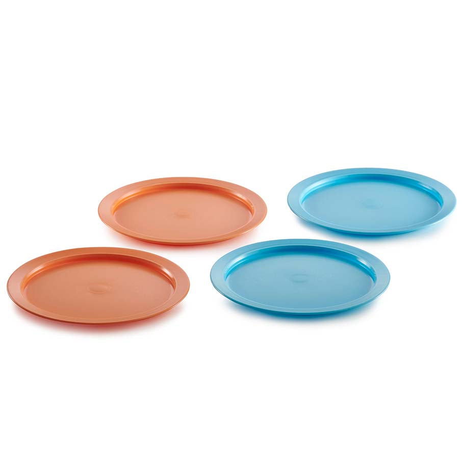TupperKids® Durable Plastic Plates for Kids – Set of 4