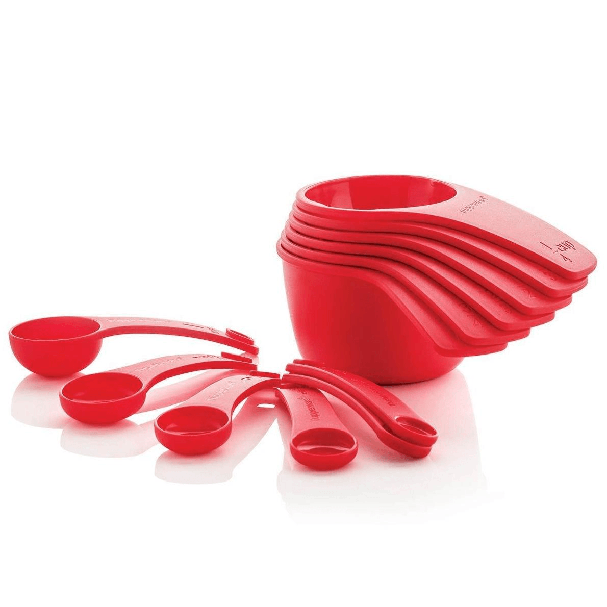 Measuring Cups and Spoons Set - 12-Piece with Nesting & Click-Lock Design