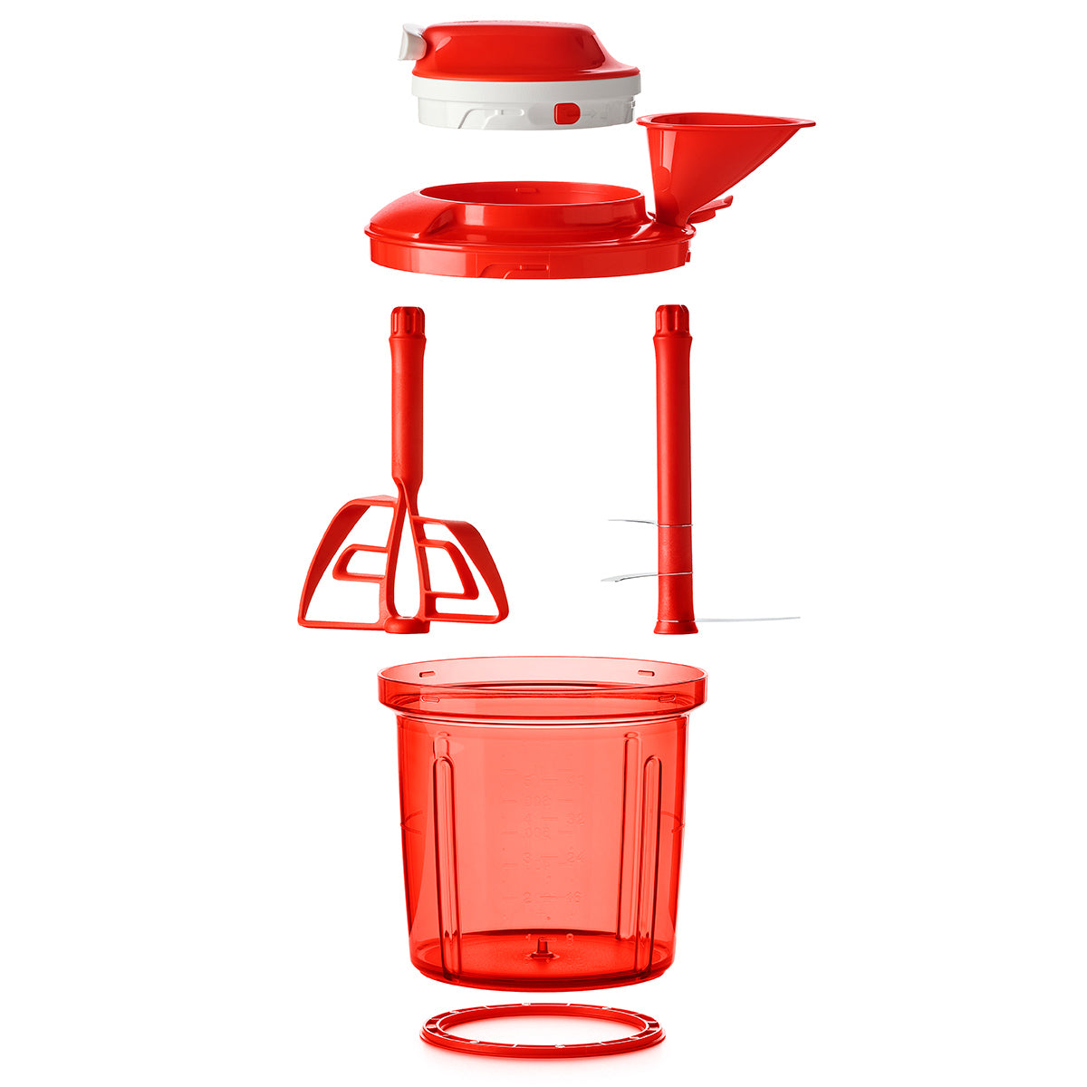 SuperSonic™ Manual Food Chopper – Cordless Kitchen Processor for Dips & Smoothies