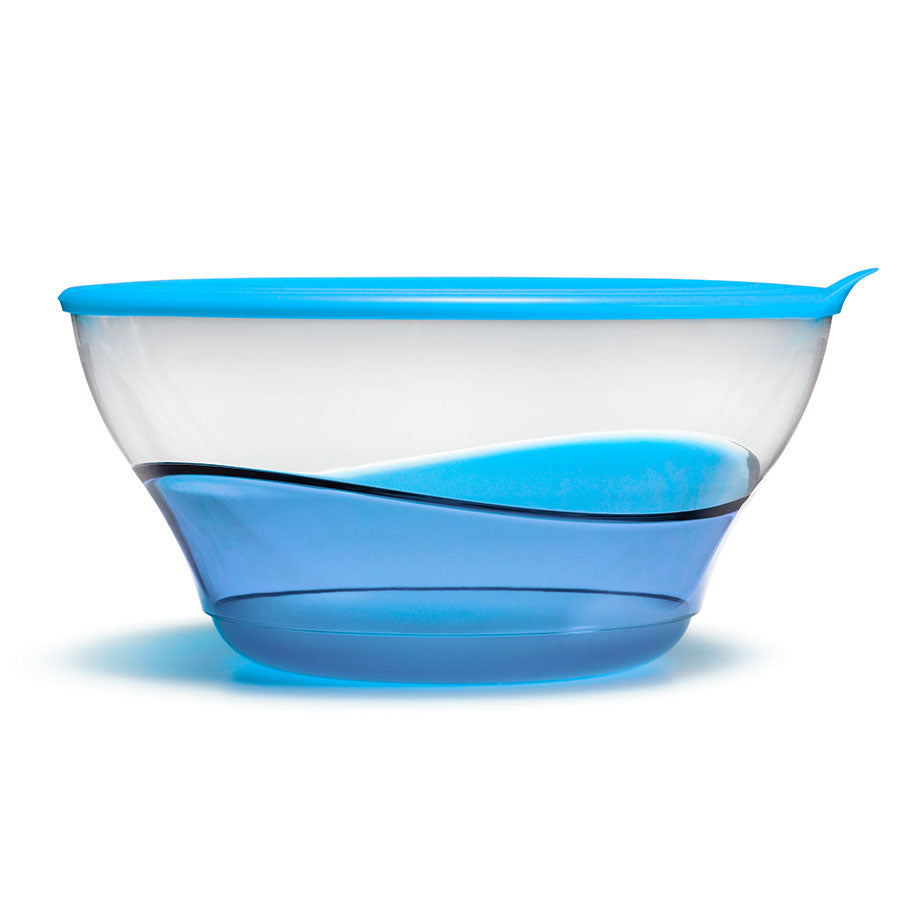 Sheerly Elegant 2-Piece Serving Bowl Set with Seals - Azure Wave Design