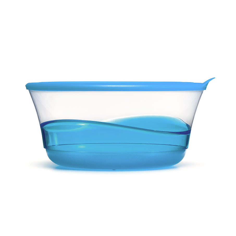 Sheerly Elegant 2-Piece Serving Bowl Set with Seals - Azure Wave Design