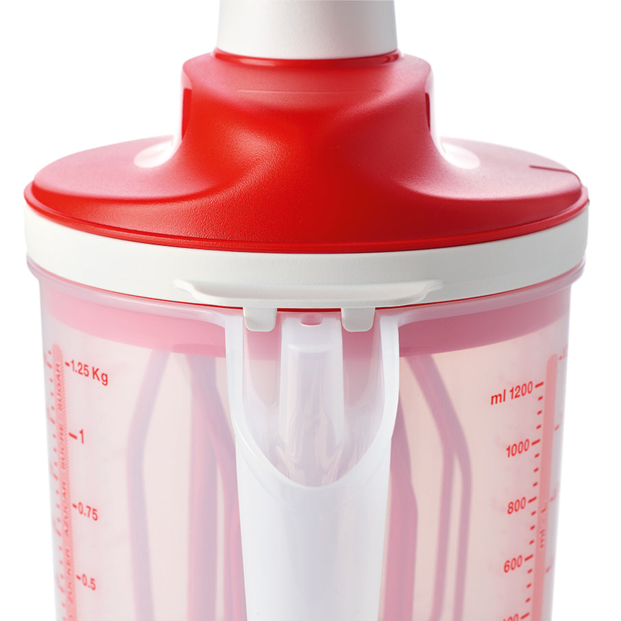 Whip 'N Mix Chef Hand Crank Mixer for Baking - Manual Whisk & Dough Tool