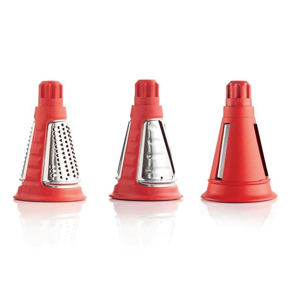 Grate Master® Trio - 3-in-1 Kitchen Grater & Shredder Cones