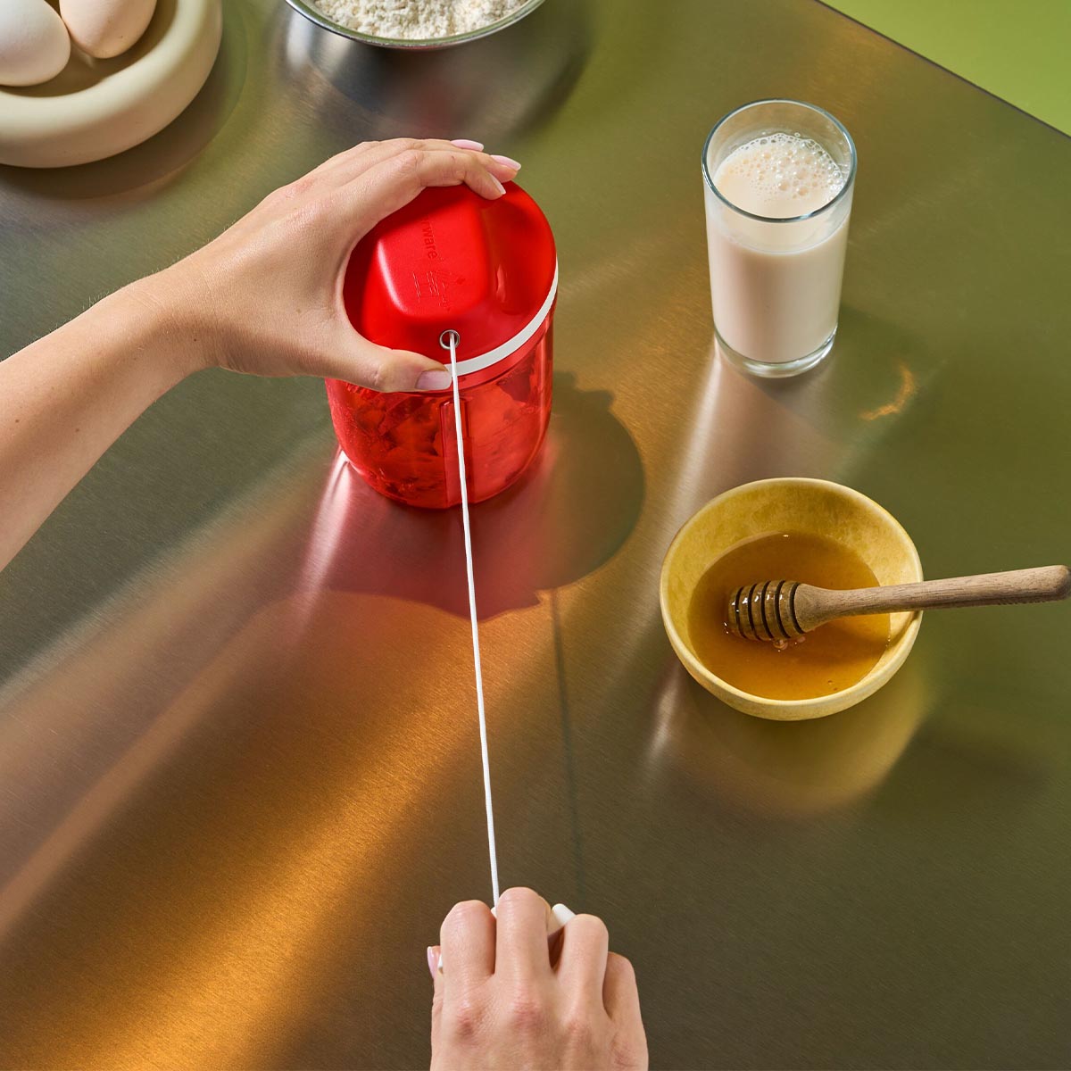 SuperSonic™ Manual Food Chopper - Tall 3-Cup Capacity for Fast Chopping & Mixing
