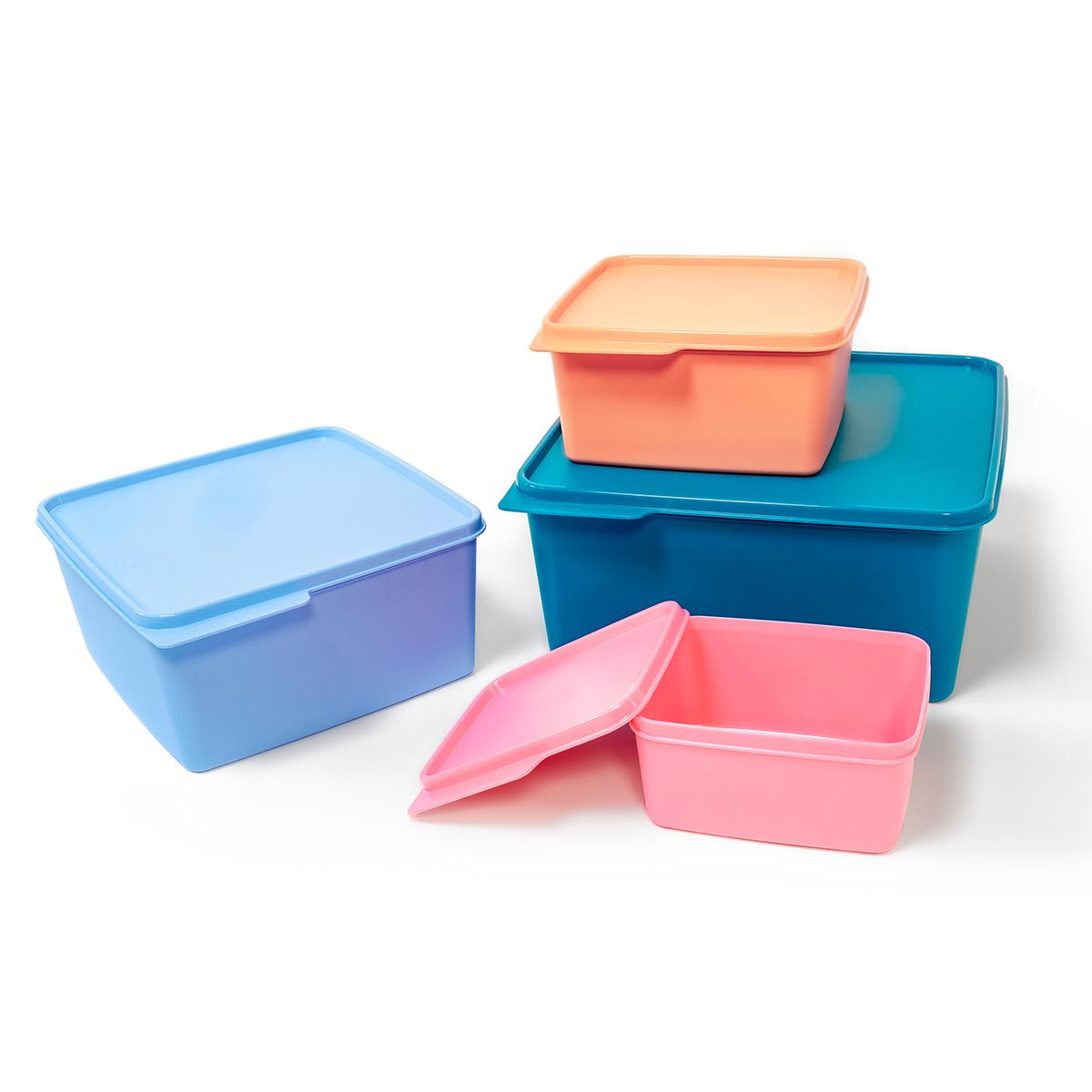KeepTabs® 8-Piece Airtight Food Storage Containers Set - Nestable & Stackable