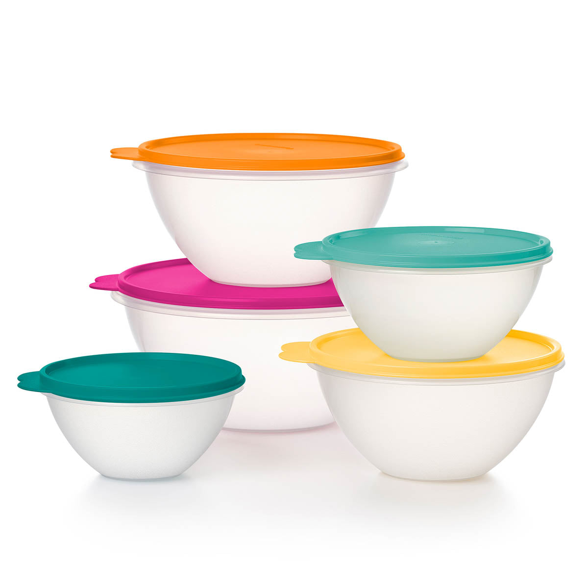 Wonderlier® 5-Piece Airtight Food Storage Bowl Set with Leak-Proof Lids