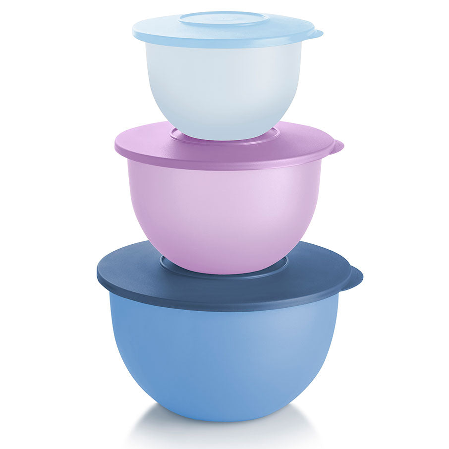 Tupperware Classic Bowl Set with Lids - 3-Piece Serving Bowls for Entertaining