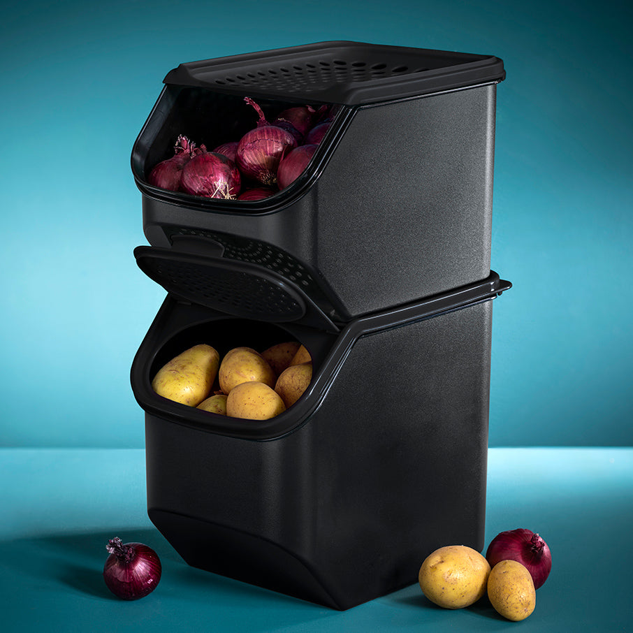 Onion & Garlic Storage Container – Airtight, UV-Shielded, 5.5L Capacity