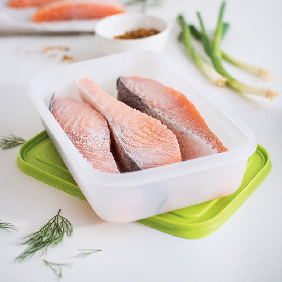 Tupperware Freezer Mates® Plus Medium Shallow Container - 1L, Space-Saving, Stain-Resistant