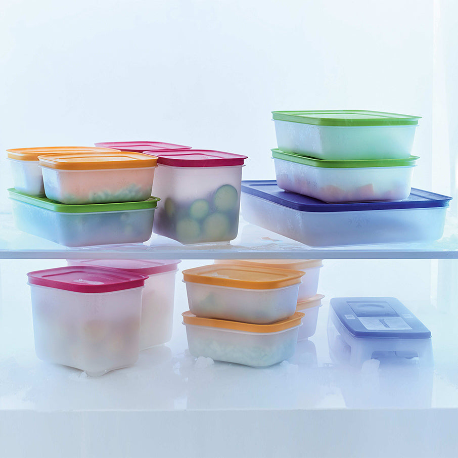 Tupperware Freezer Mates® Plus Medium Shallow Container - 1L, Space-Saving, Stain-Resistant