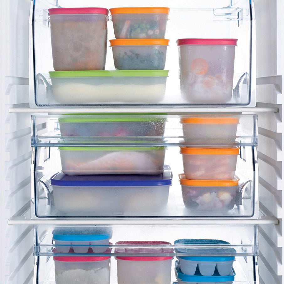 Tupperware Freezer Mates® Plus Medium Shallow Container - 1L, Space-Saving, Stain-Resistant