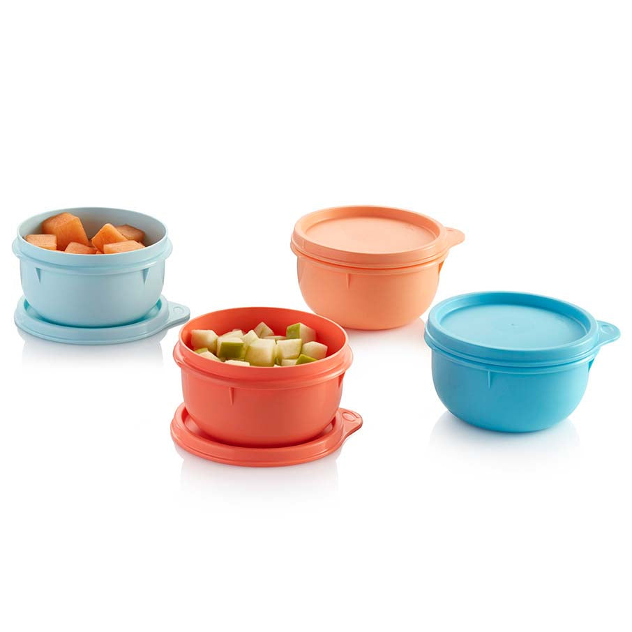 Ideal Lit'l Bowls - 4-Pack Leak-Proof Kids Snack Containers for Travel