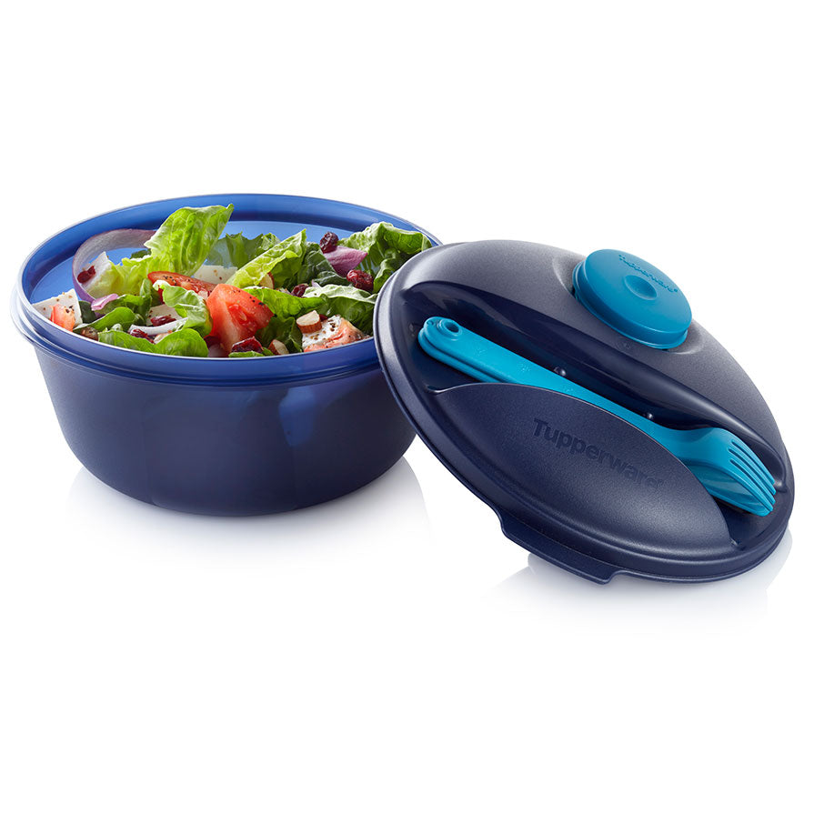 Portable Salad Bowl Set with Leak-Proof Container & Cutlery