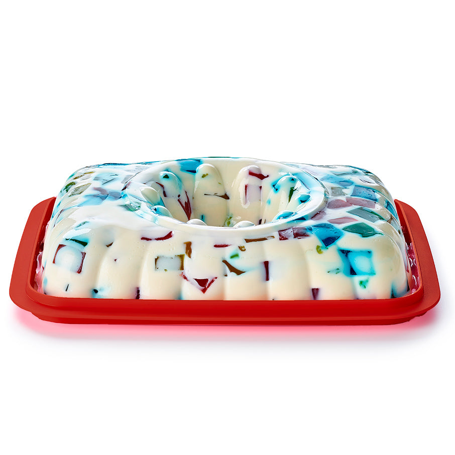 Jel Party Mold & Serving Tray – 10.5 Cup Fluted Gelatin Mold
