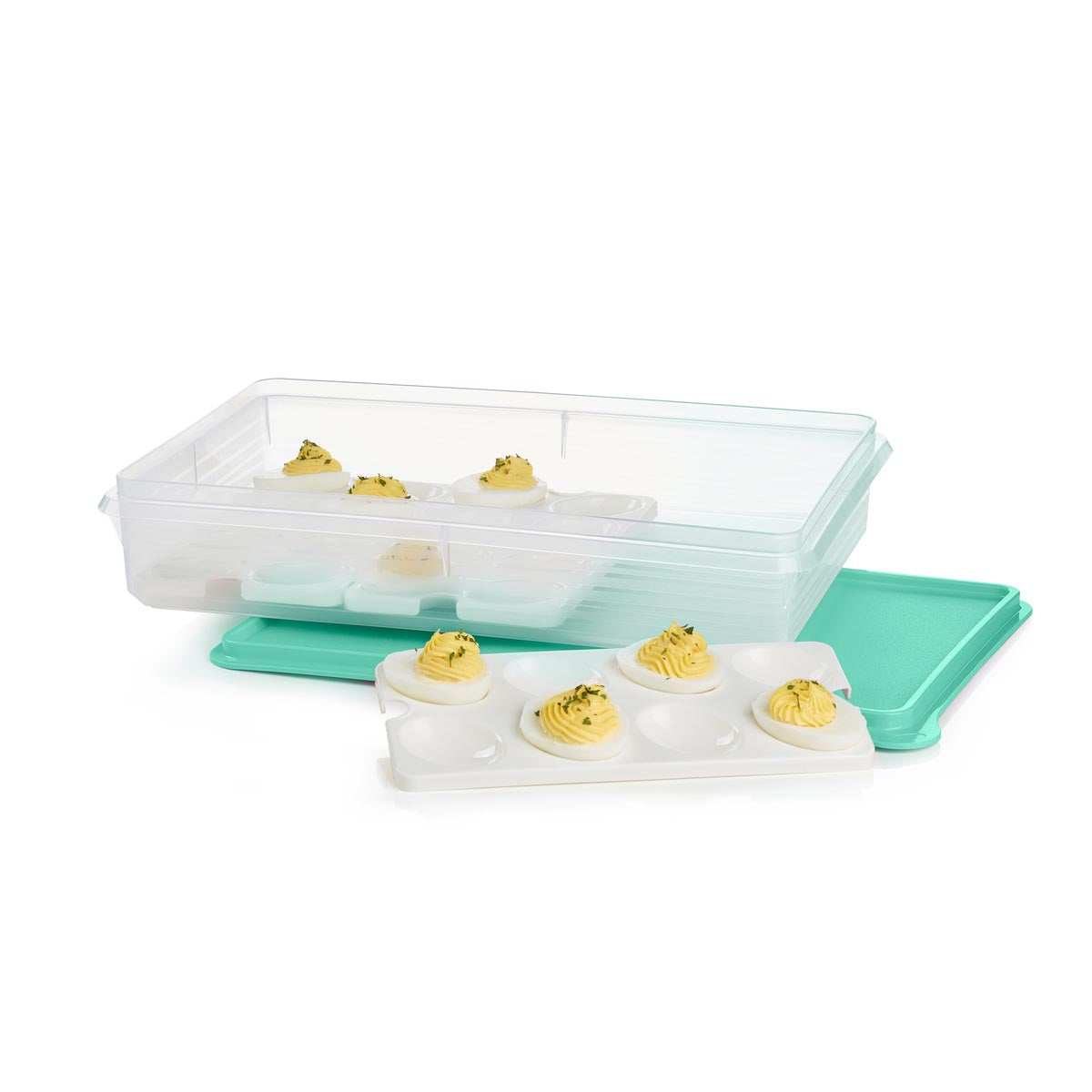 Snack-Stor® Large Airtight Food Container with Egg Inserts